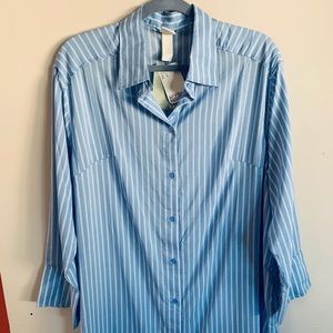 NWT Blue stripe shirt dress H&M